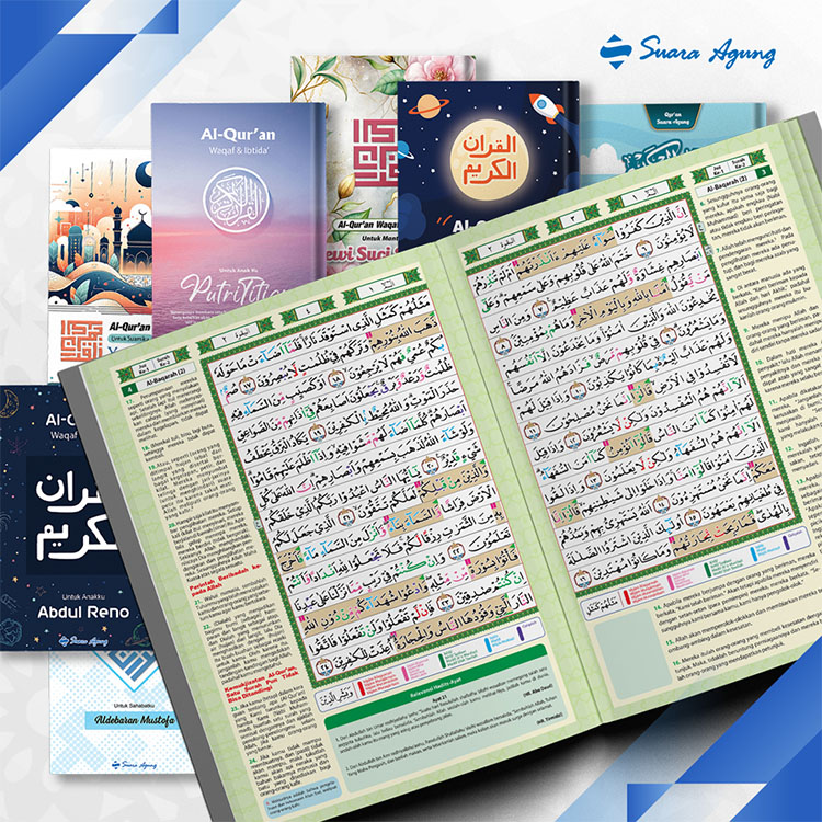 Quran Waqaf Ibtida - panduan tajwid warna dan terjemah